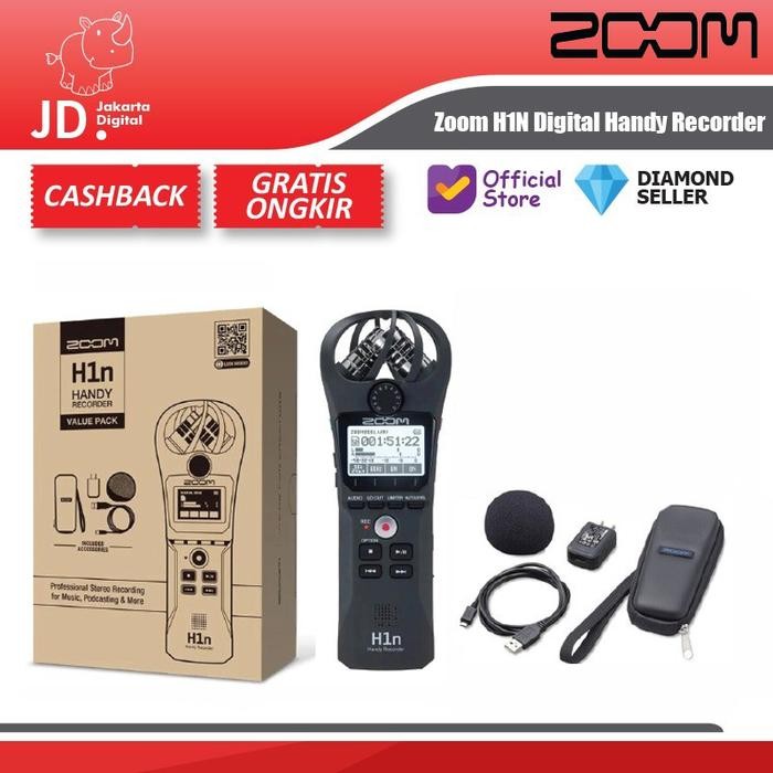 Zoom H1N Digital Handy Recorder - Zoom H1N Portable Audio Recorder