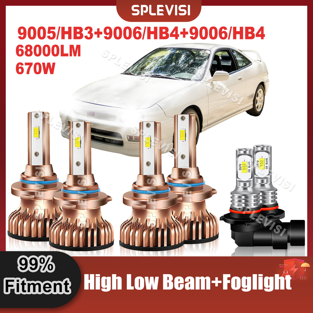 Bright White LED Headlight High Low Beam 9005 9006 Foglamp 9006 Bulbs
