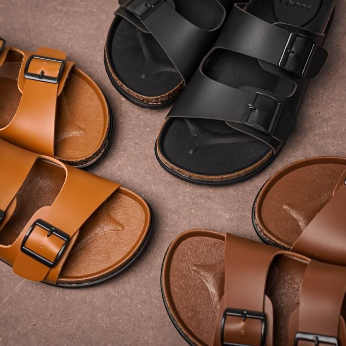 muna Brody BRAVO Sandal pria casual sandal slop puyuh kekinian model birken ban dua