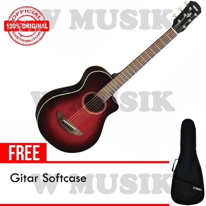 Yamaha Gitar (3/4) APX T2 / APXT2 / APX-T2 - DRB + Softcase