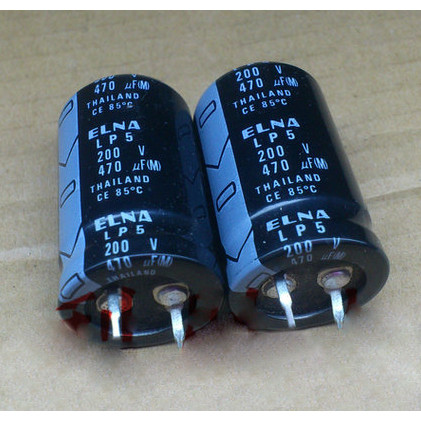 PROMO  5PCS/10PCS Thailand ELNA LP5 200V470UF 22X35MM 470uf/200v Aluminum electrolytic capacitor 85 