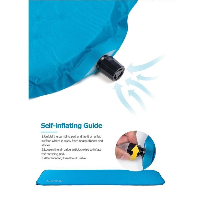 MATRAS SELF INFLATE KOTAK NATUREHIKE NH19Q034-D SLEEPING PAD CAMPING
