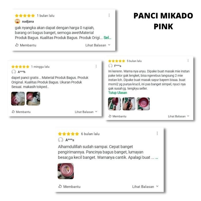 Panci Mikado Panci Set Capitan Stainless Panci Stainless Promo 