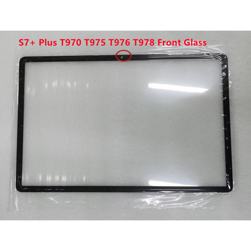 New For  Galaxy Tab S7 Plus T970 T975 T976 T978 Front Glass LCD Display Screen Outer Panel Replaceme