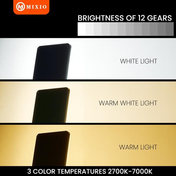 hw5f- Mixio Pl26 Lampu Foto Led Video Light Live Streaming Ringlight 10Inc