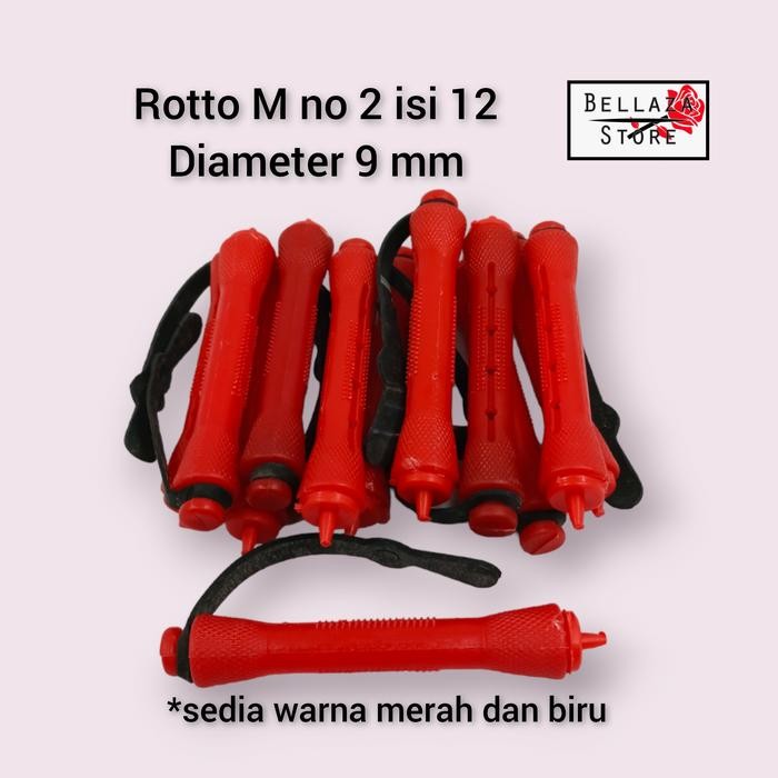 5ybo- Rotto Keriting Karet Hitam Besar Ukuran Xl / Roll Keriting Rambut