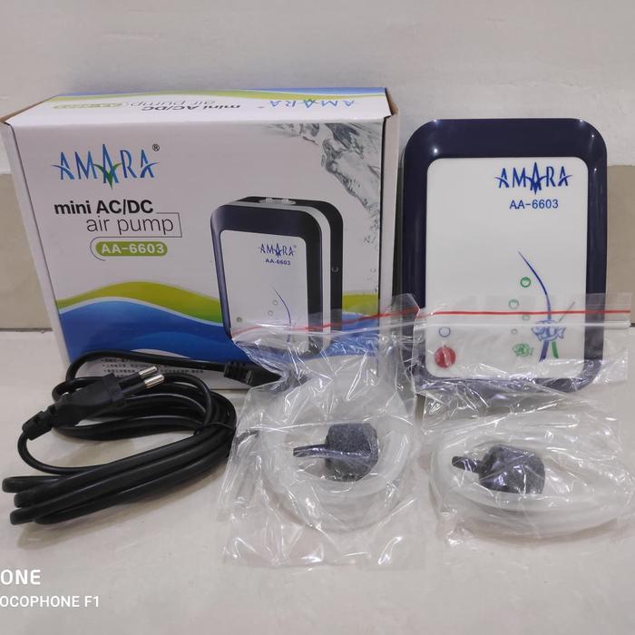 Pompa Aquarium Aerator AMARA ni AC DC AA 6603 AA6603