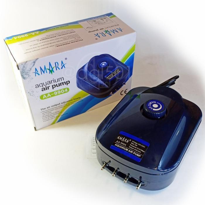 BEST SELLER Aerator AMARA 4 Empat Lubang Mesin Pompa Gelembung Udara Air Aquarium
