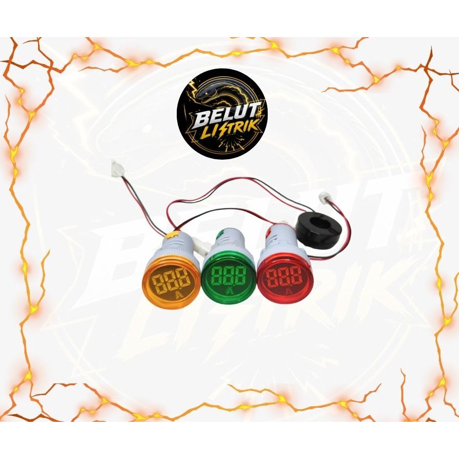 PILOT LAMP AMPERE METER LED 100A / PILOT LAMP AMPERE METER 22mm 100A