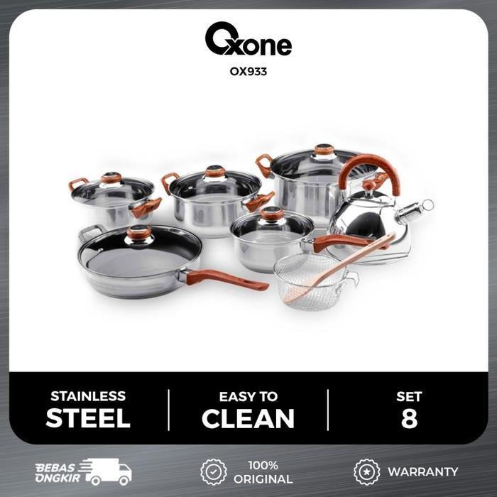 Sale Panci Set Oxone Ox 933 12 + 2 Eco Cookware Panci Stainless Oxone 933