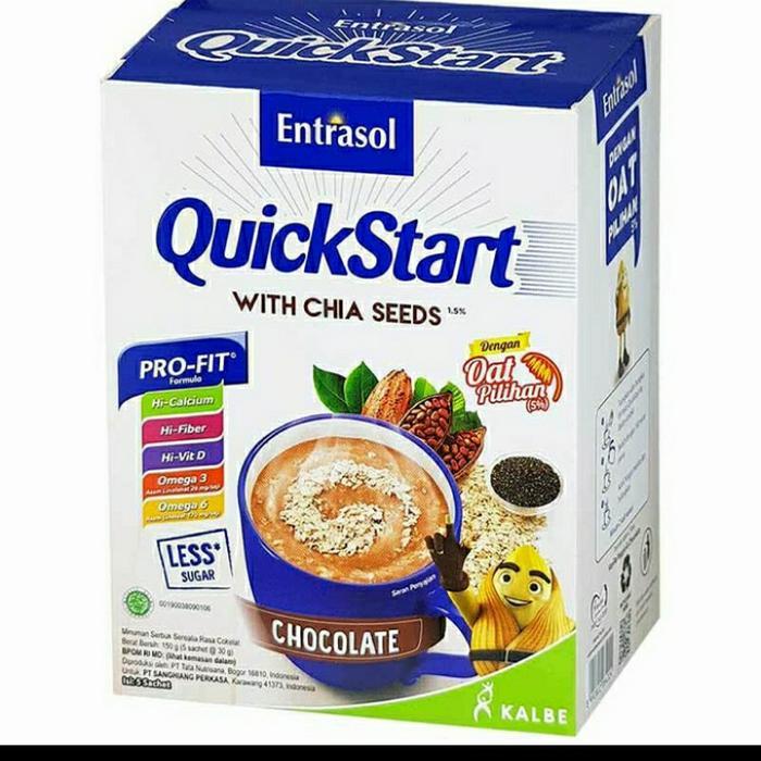 entrasol quick start chocolate 5x30gr