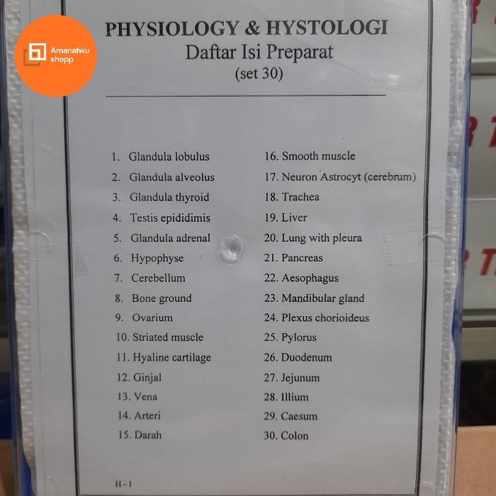 Preparat Histologi Dan Phisiologi 30 Macam Terlaris