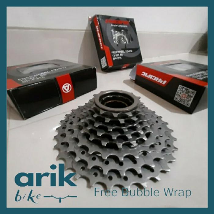 Free Wheel Sprocket Sproket Gir Belakang Sepeda 8 Speed Pacific Ulir Terbaru 