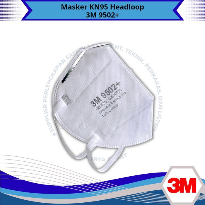 MASKER KN95 3M N95 9502+ HEADLOOP ORIGINAL
