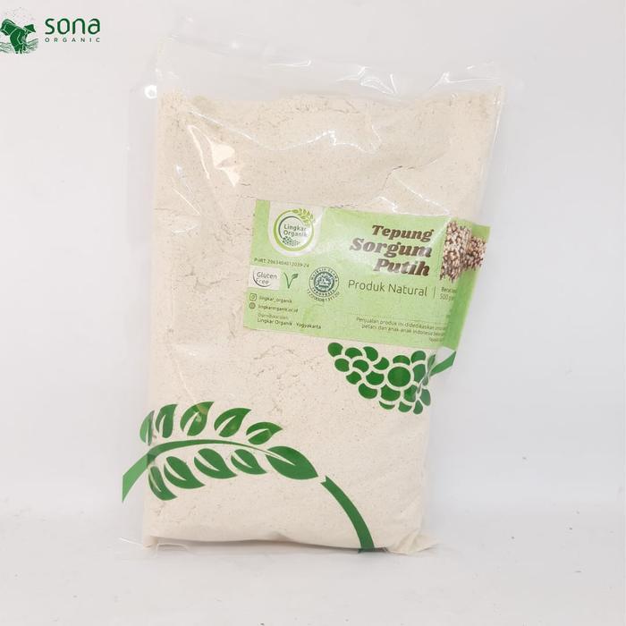 Tepung Sorgum Putih 500gr - Lingkar Organik - Sorgum Flour