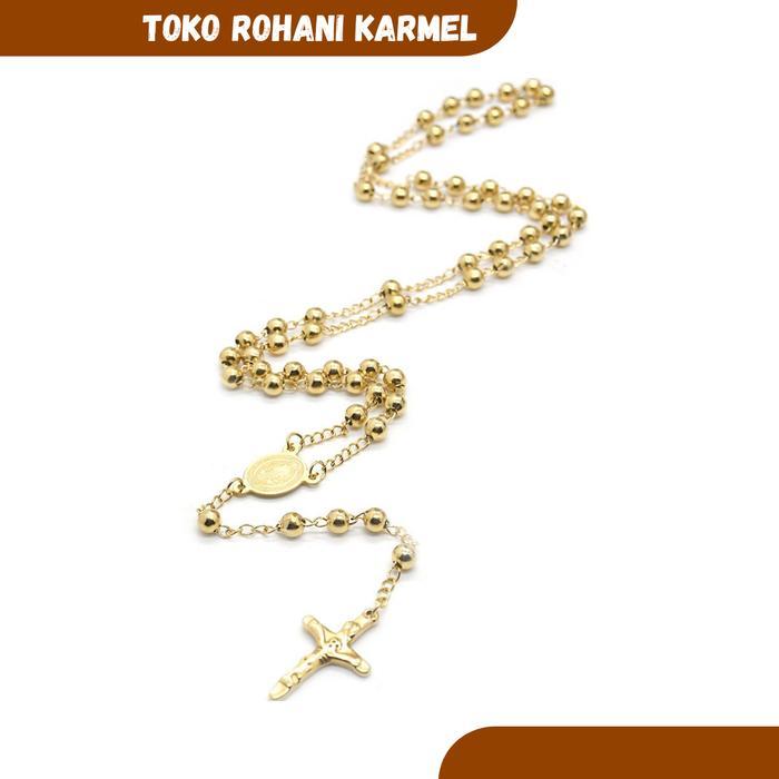KALUNG ROSARIO EMAS SILVER / ROSARIO STAINLESS STEEL / ROSARIO MONEL