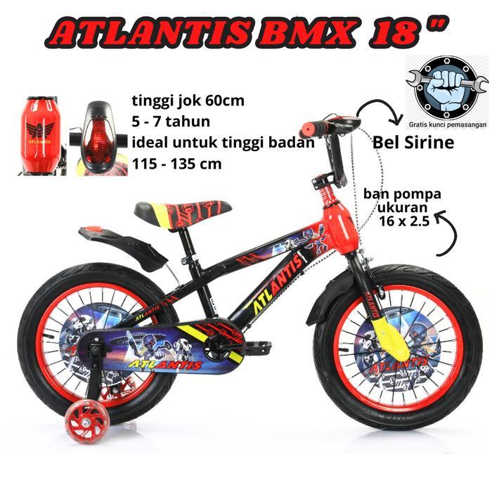 sepeda BMX anak laki 18 inch Usia 5-7 Tahun sepeda cowo
