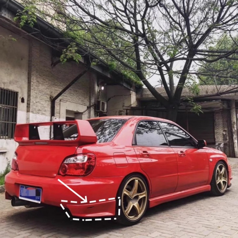UNPAINTED CAR REAR LIP CORNER FOR SUBARU IMPREZA 8TH PU AUTO ACCESSORIES