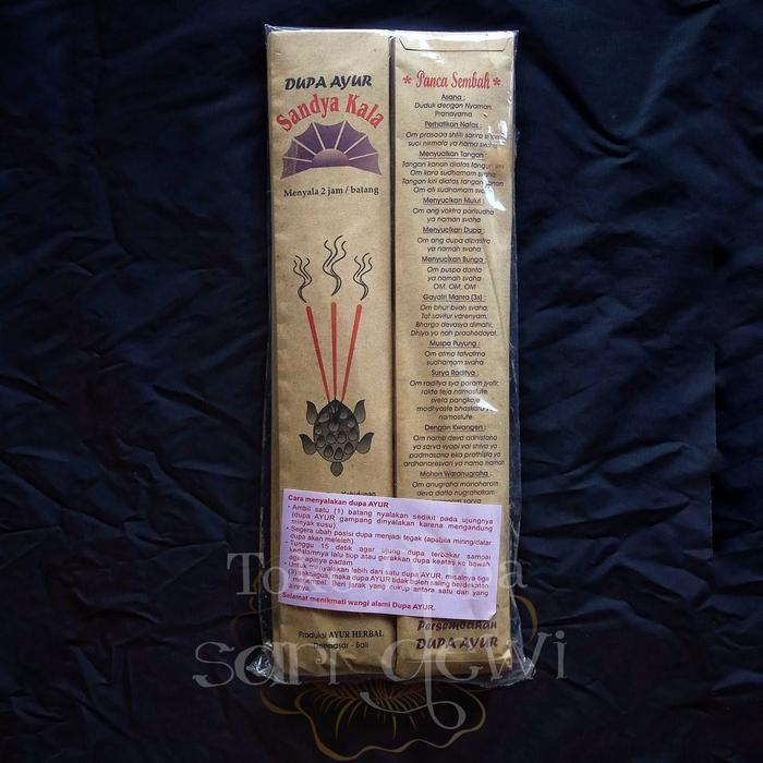 Dupa Herbal Sandya Kala 2 jam Ayur Herbal Bali 8 stik
