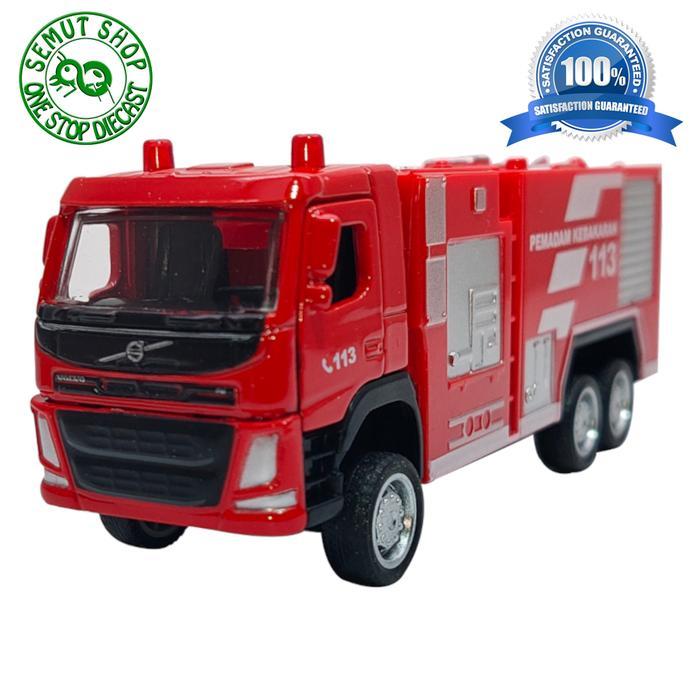Apolo Msz Volvo Fm Indonesian Fire Truck Miniatur Truk Damkar 1:72 Terbaru 