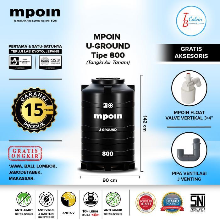 Tangki Air Tanam MPOIN PLUS 800 Liter Underground / Toren Air Pendam