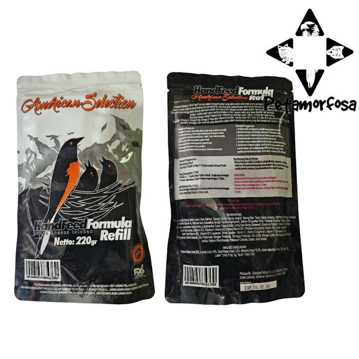 AMS AMERICAN SELECTION 220gr HANDFEED FORMULA Pakan Voer Lolohan Burung Murai