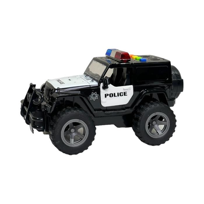 Cruzer 1:16 City Action Friction Jeep Police - Hitam High Quality
