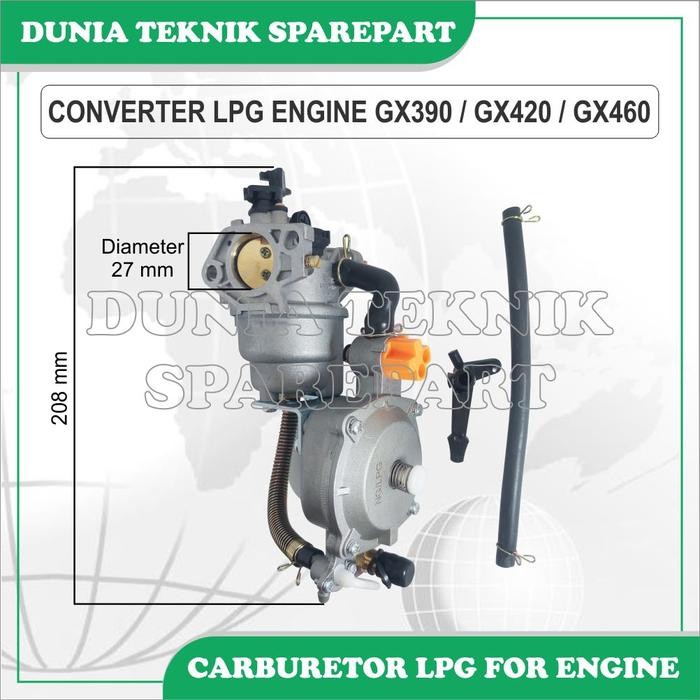 Gx390 Gx420 Gx460 Karburator Gas Lpg Mesin / Karburator Converter Lpg