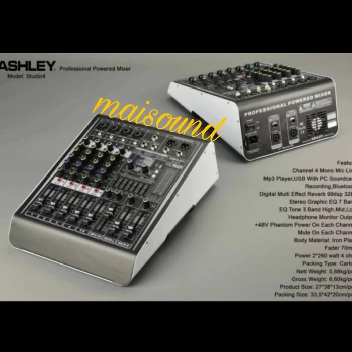 POWER MIXER AUDIO ASHLEY STUDIO 4 MIXER ASHLEY STUDIO4 ORIGINAL