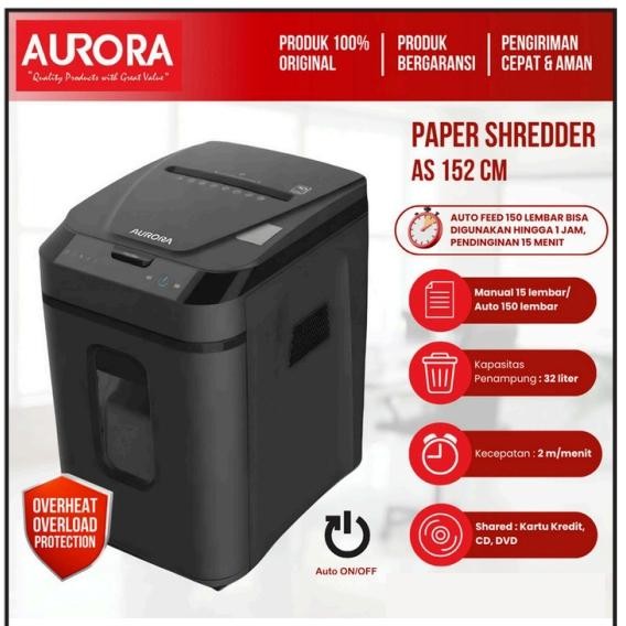 Bagus Aurora As 800 Cd Paper Shredder Terlariss 