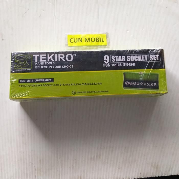Kunci Sok Star Socket Sok Bintang Type E Isi 9Pc. Merk Tekiro
