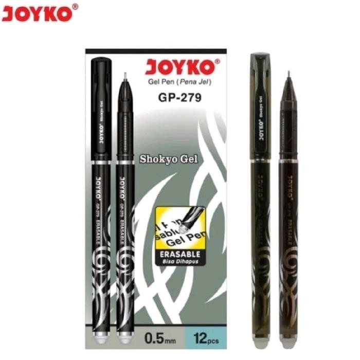 

NEW PRODUK ERASABLE GEL PEN JOYKO BISA DIHAPUS GP-279 SHOKYO 0,5MM (12 PCS) WARUNG ARA67