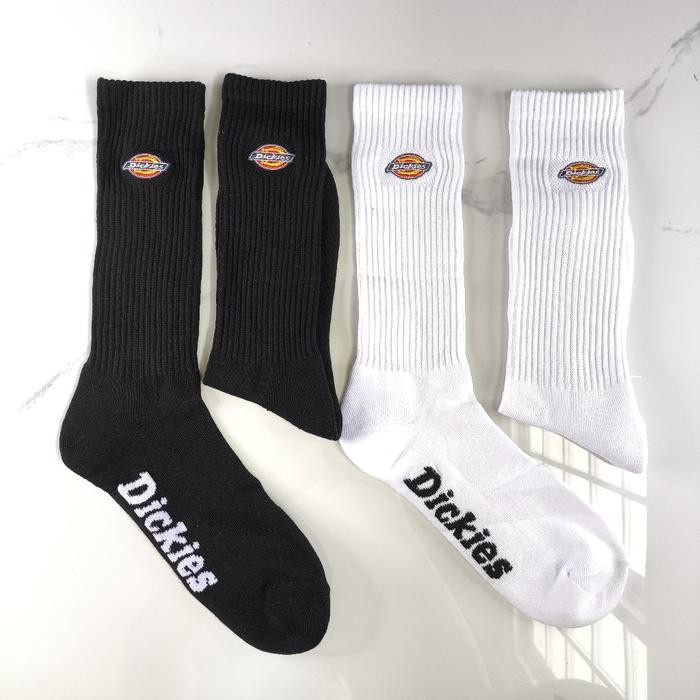 Kaos Kaki Dickies Embroidered Logo, Bottom Pile, Crew Cushion Socks