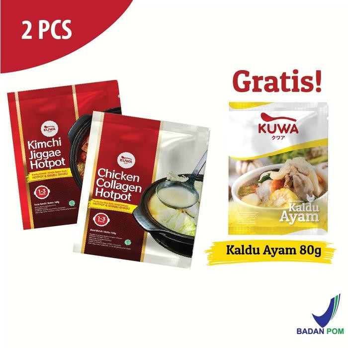 

Pilihan- Kuwa Combo Hotpot - Chicken Collagen & Kimchi Jiggae