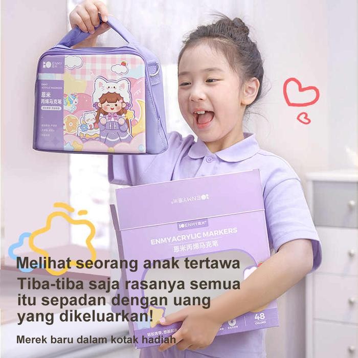 

Enmy Pen Penunjuk Akrilik Untuk Kantong Lukisan Acrylic Marker Pen Safe And Non-Toxic Graffiti
