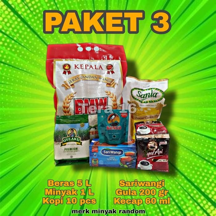 

Pilihan- Paket Sembako Murah 3 Minyak Goreng Beras Bandung Paket Lebaran