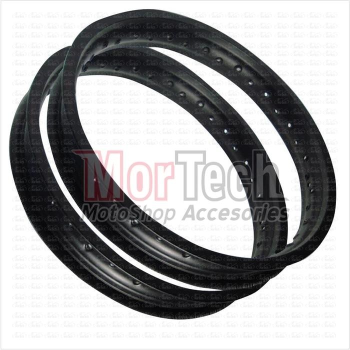 Paket Velg Rim - Pelek Ruji Jari Jari Rossi Ring 18 Rx King Hitam