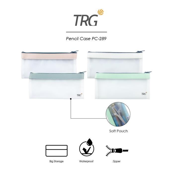 

TRG Plastic Pouch Soft PVC Zipper Pencil Case PC-289 - Tempat Kotak Pensil Tahan Air Alat Tulis