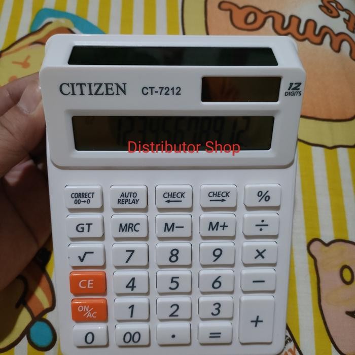 

Kalkulator Citizen CT 7212 12 Digits 2 Display / Calculator Citizen CT-7212 Check & Correct 12