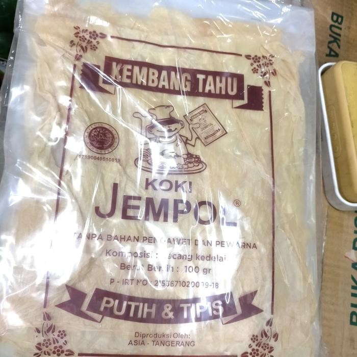 

Pilihan- Kembang Tahu Cap Jempol 100 Gr 1Pc(Khusus Grak Gojek)