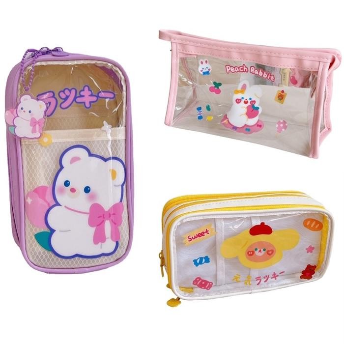 

Sale Korean Style Big Pencil Box Organizer Bag Kotak Pensil Besar Muat Bany