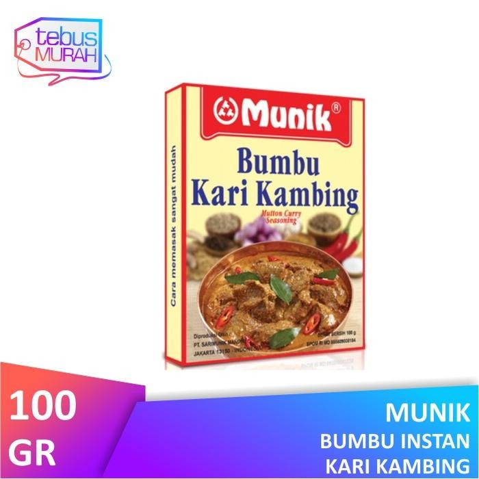 

Stok Baru Munik Bumbu Kari Kambing 100gr