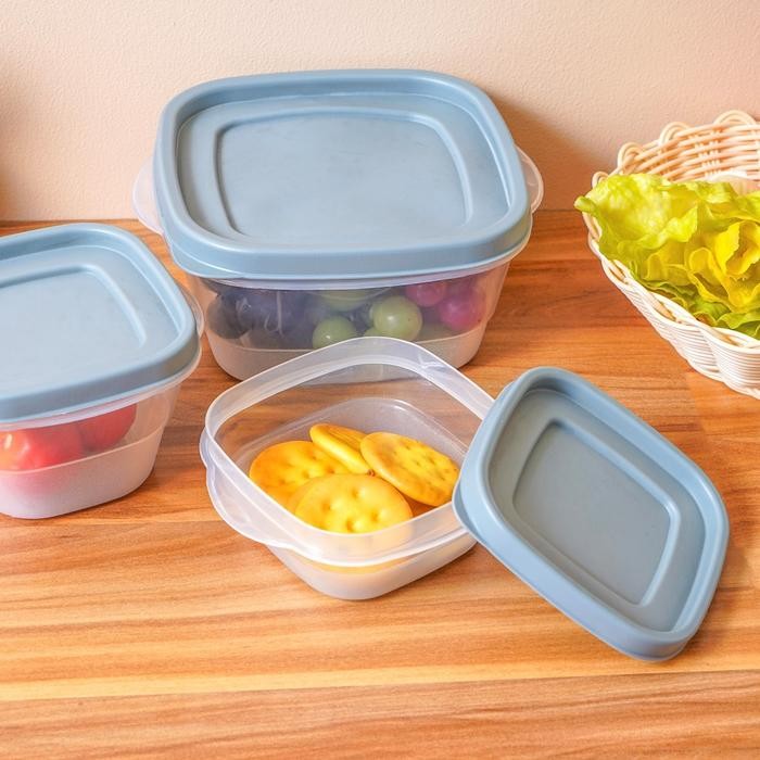Pilihan- Informa Appetite Set 11 Pcs Videl Wadah Makanan - Abu-Abu Food Container Kotak Makan