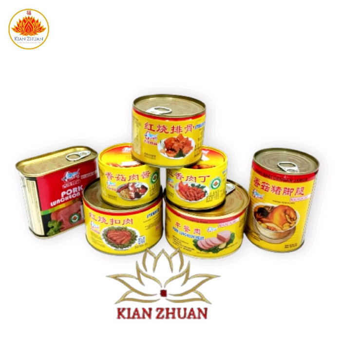 Pilihan- Gulong Aneka Daging Babi Kalengan / Leg, Daging Cincang, Iga, Dll