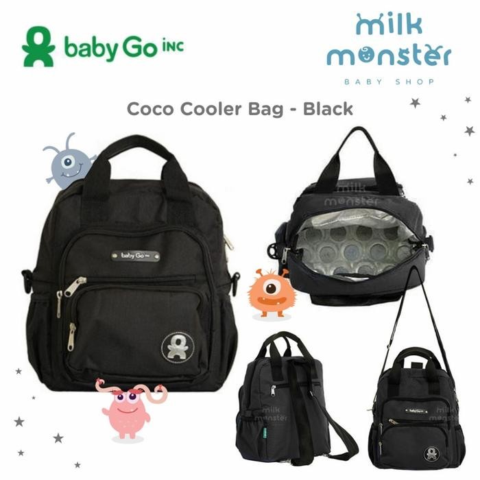 Terbaik Babygo Inc Coco Mini Cooler Bag Black / Ransel Perlengkapan Bayi 100% Ori