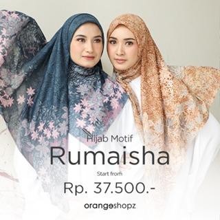 Pilihan- Hijab Segiempat Motif Rumaisha Ethnic Scarf