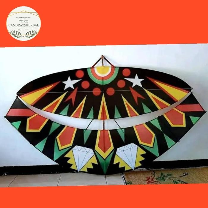 Layangan pegon asli jawa layangan tradisional panjang sayap 1 meter (Belum jadi harus di rangkai)