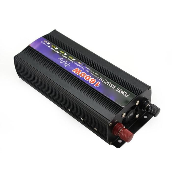 POWER INVERTER PSW PURE SINE WAVE DC 12 TO AC 220V 1600W GRATIS ONGKIR