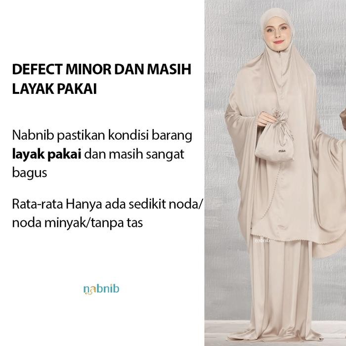 Nabnib Sale - Daisy Mukena Sutra Premium Defect minor