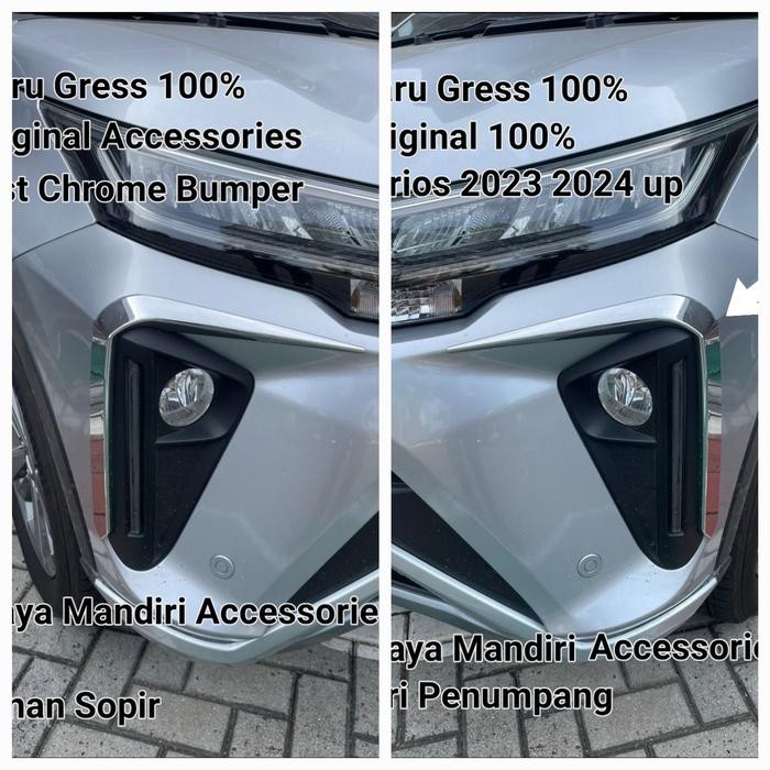 LIST BUMPER CHROME TERIOS 2023 2024 ORIGIAL
